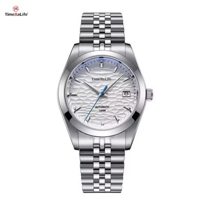 Mechaniczny automatyczny męski zegarek do nurkowania 100m ze stali nierdzewnej