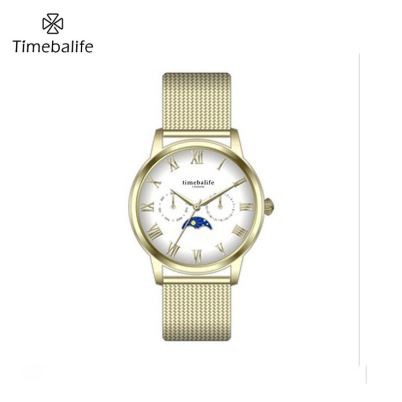 Zegarek MoonFase 24K Gold Women