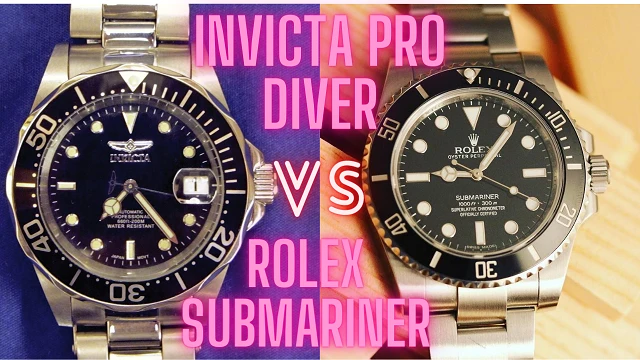 Invicta Pro Diver kontra Rolex Submariner Showdown